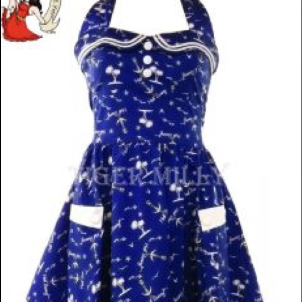 Hell Bunny nautical  mini dress